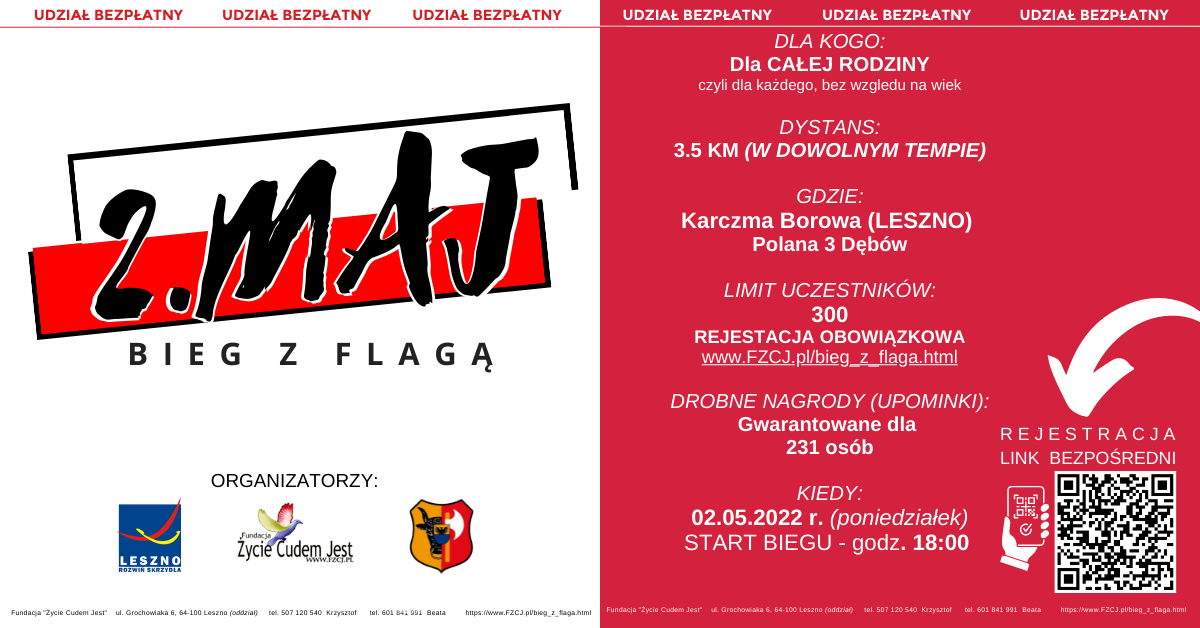 BIEG Z FLAGA 2 maj